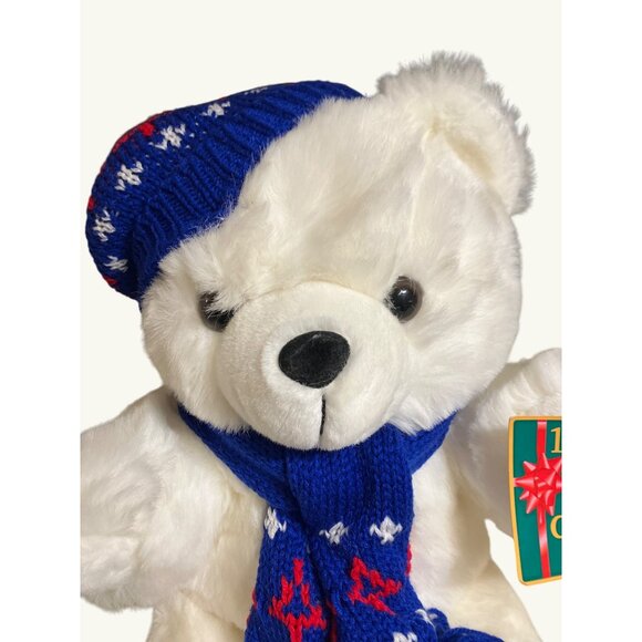 Holiday Christmas Teddy Bear Plush 10th Anniversary Limited Edition Kmart 1996 - Picture 6 of 16